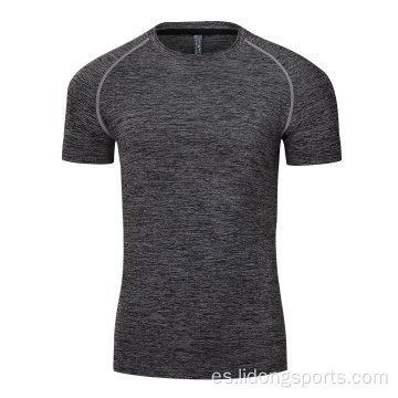 Camiseta de fitness en seco rápido para hombres gimnasios